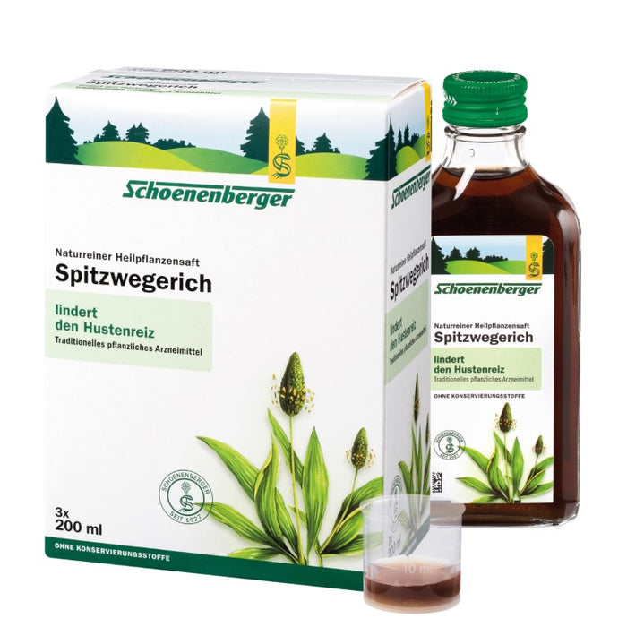 Schoenenberger Spitzwegerich naturreiner Heilpflanzensaft, 600 ml Solution