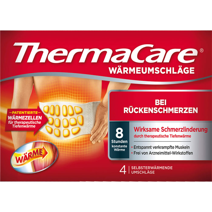 ThermaCare Wärmeumschläge bei Rückenschmerzen, 4 pc Pansement