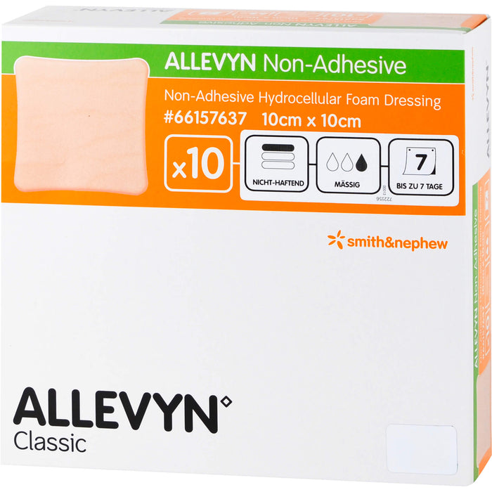 ALLEVYN non Adhesive 10x10 cm Wundverband, 10 St KOM