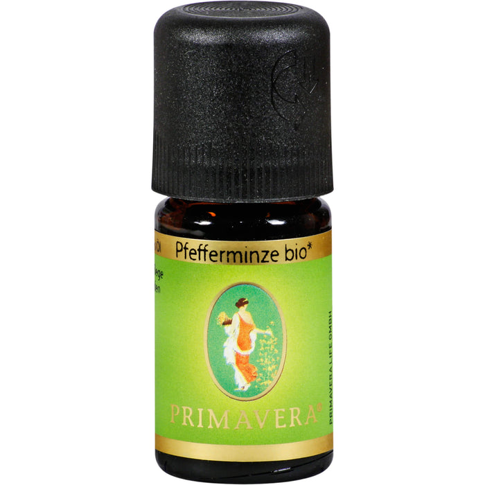 PRIMAVERA Pfefferminze bio 100% naturreines Ätherisches Öl, 5 ml Etheric oil