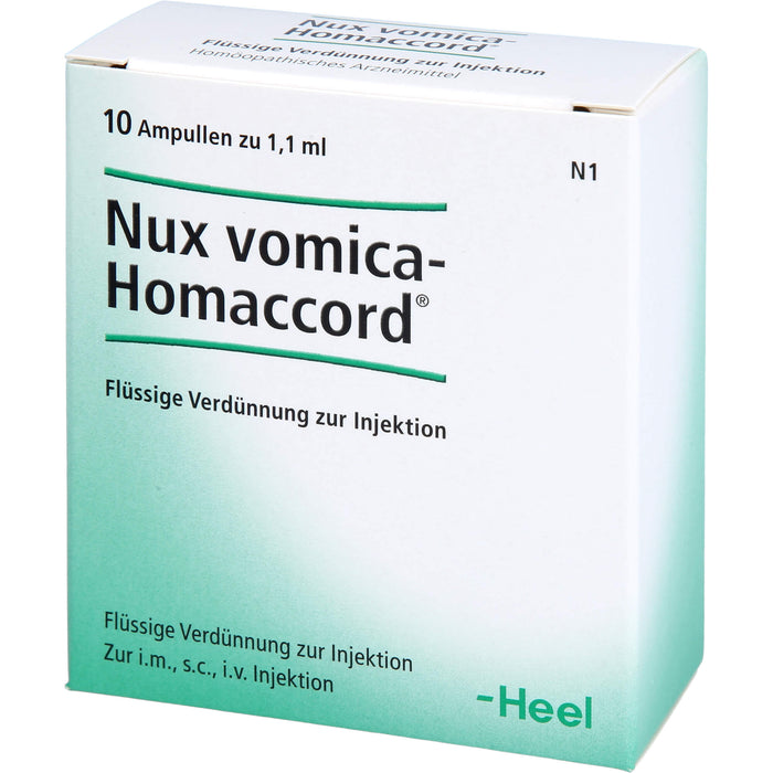 Nux vomica-Homaccord Inj.-Lsg., 10 St. Ampullen