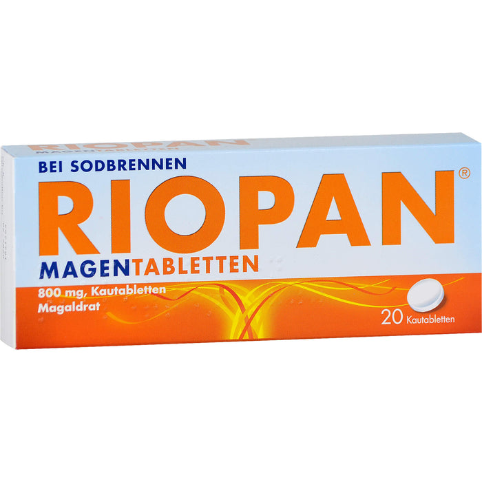 RIOPAN Magentabletten bei Sodbrennen Kautabletten, 20 pcs. Tablets