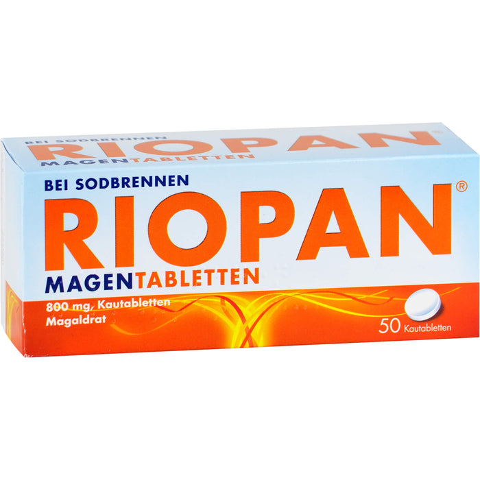 RIOPAN Magentabletten bei Sodbrennen Kautabletten, 50 pcs. Tablets