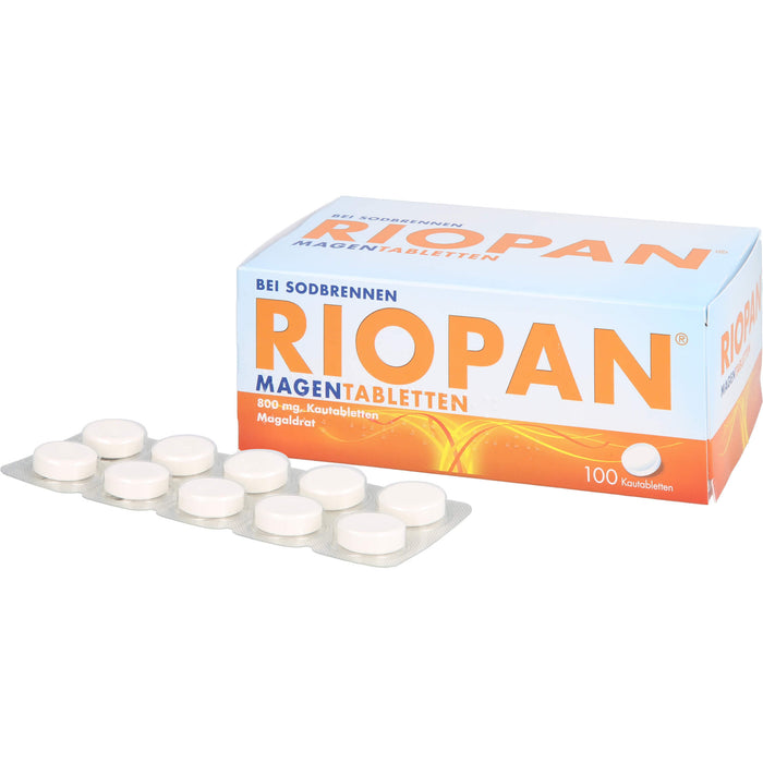 RIOPAN Magen Tabletten, 800 mg Kautabletten, 100 St. Tabletten