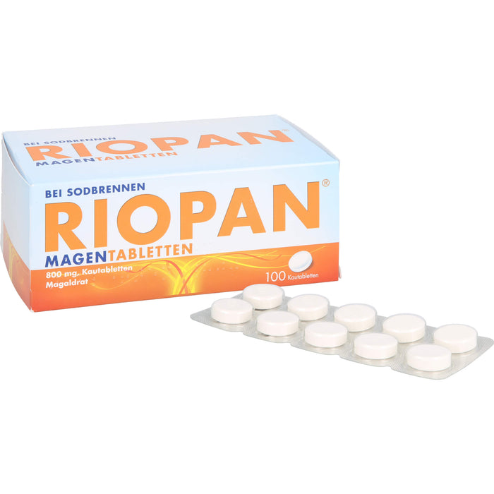 RIOPAN Magen-Kautabletten bei Sodbrennen, 100 pc Tablettes