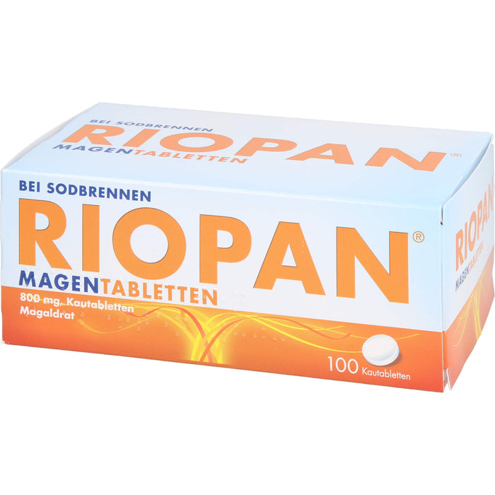 RIOPAN Magen-Kautabletten bei Sodbrennen, 100 pc Tablettes