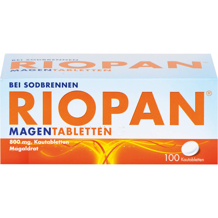 RIOPAN Magen-Kautabletten bei Sodbrennen, 100 pc Tablettes