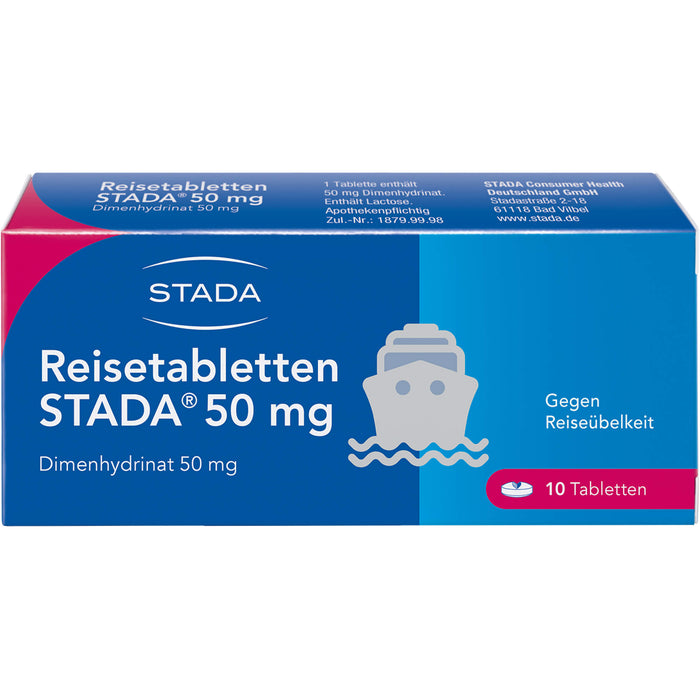 Reisetabletten STADA 50 mg, 10 St. Tabletten