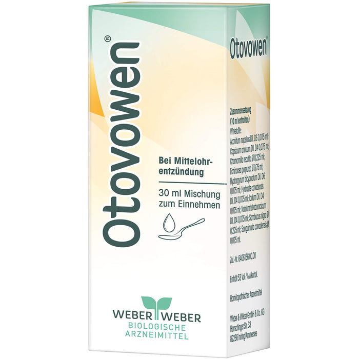 Otovowen Mischung bei Mittelohrentzündung, 30 ml Lösung