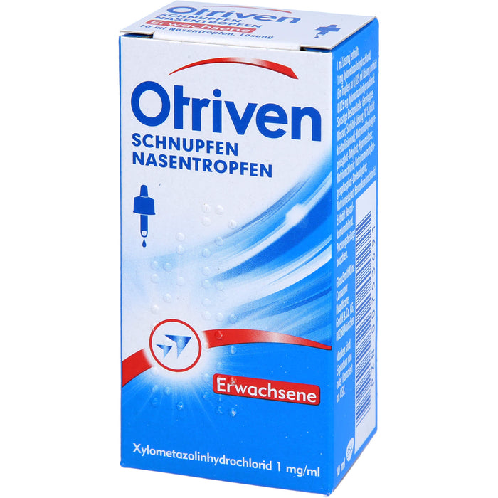 Otriven 0,1 % Nasentropfen für Erwachsene bei Schnupfen, 10 ml Lösung