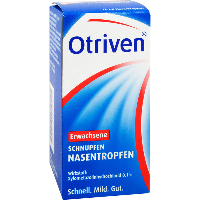 Otriven 0,1 % Nasentropfen für Erwachsene bei Schnupfen, 20 ml Solution