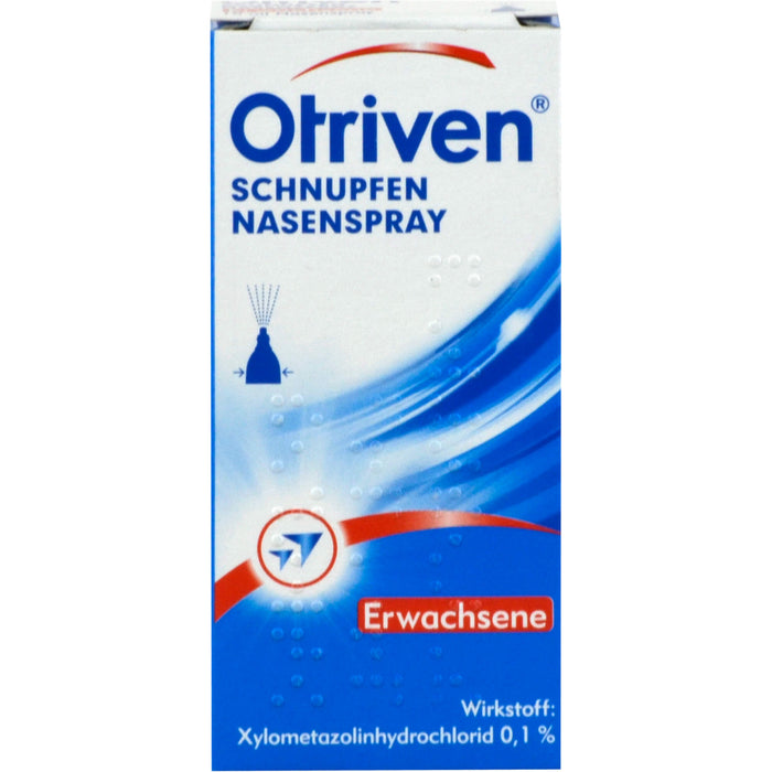 Otriven 0,1 % Nasenspray für Erwachsene bei Schnupfen, 10 ml Solution