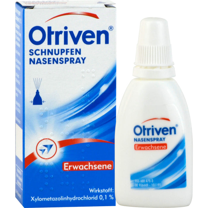 Otriven 0,1 % Nasenspray für Erwachsene bei Schnupfen, 10 ml Lösung