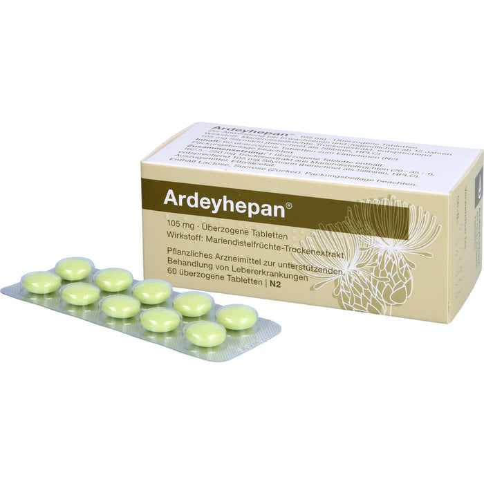 Ardeyhepan Dragees zur unterstützenden Behandlung bei chronisch-entzündlichen Lebererkrankungen, 60 pcs. Tablets