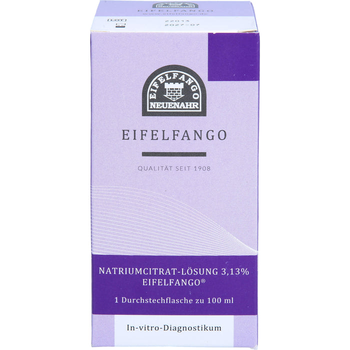 Natriumcitrat-Lösung 3,13 % Eifelfango, 100 ml Lösung