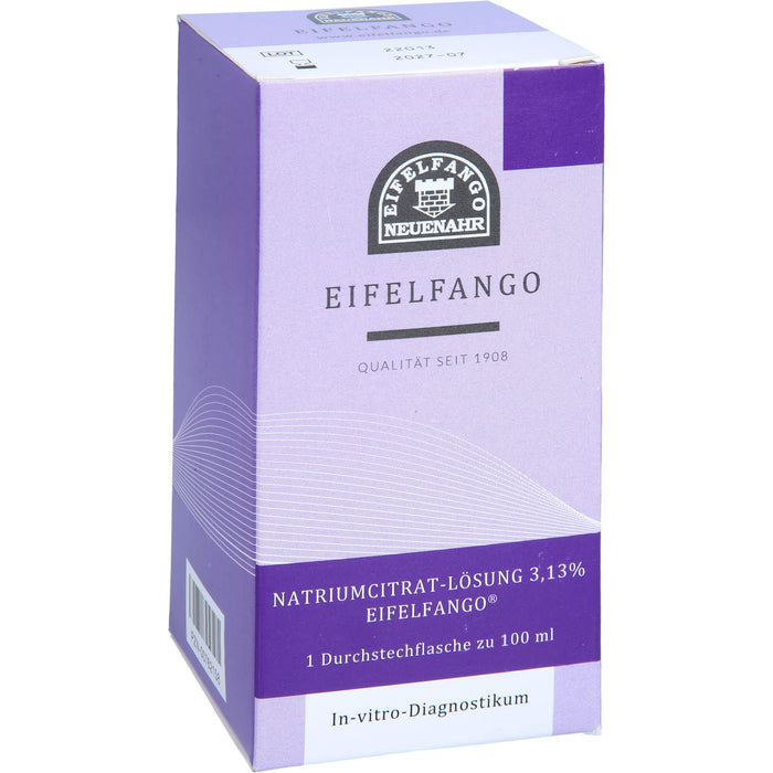 Natriumcitrat-Lösung 3,13 % Eifelfango, 100 ml Lösung