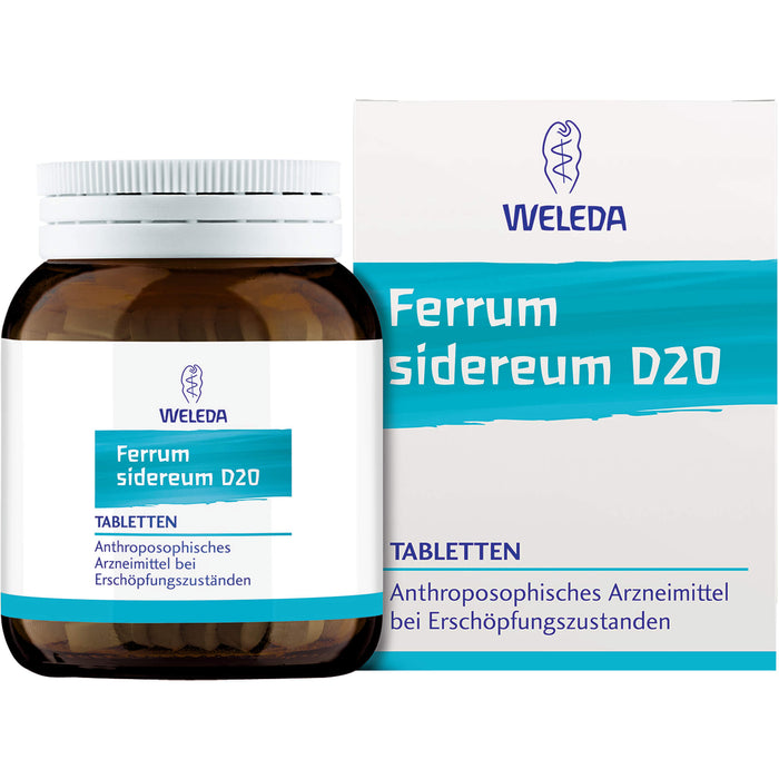 WELEDA Ferrum sidereum D20 Tabletten bei Erschöpfungszuständen, 80 pcs. Tablets