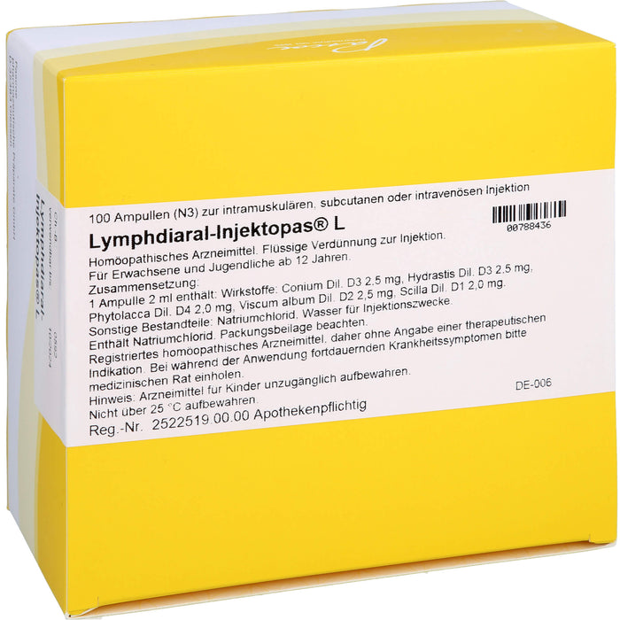 Lymphdiaral-Injektopas L Ampullen, 100 pc Ampoules