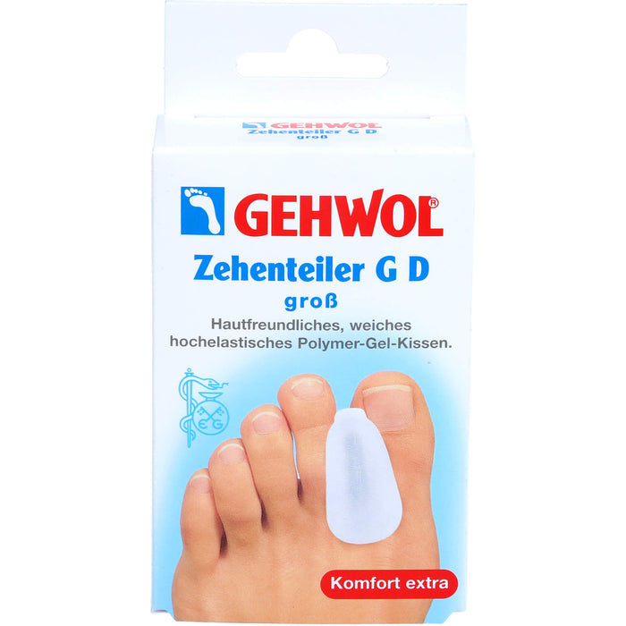 GEHWOL Zehenteiler G D groß Polymer-Gel-Kissen, 3 pc Séparateur d'orteils