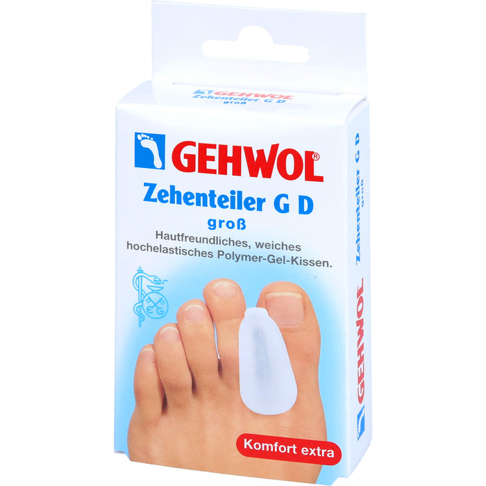 GEHWOL Zehenteiler G D groß Polymer-Gel-Kissen, 3 pc Séparateur d'orteils