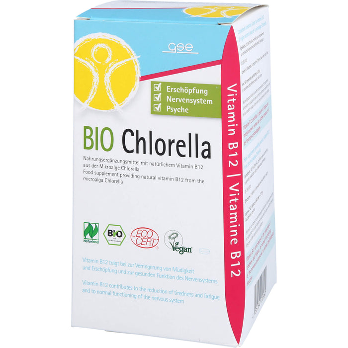 Chlorella 500mg Bio Naturland, 550 St TAB