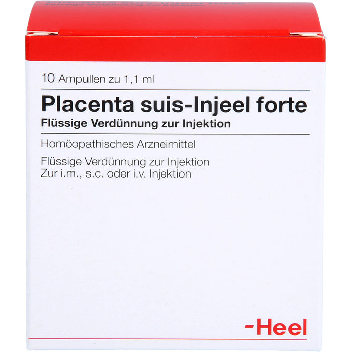 Placenta Suis Injeel forte flüssige Verdünnung, 10 pcs. Ampoules