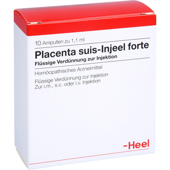 Placenta Suis Injeel forte flüssige Verdünnung, 10 pc Ampoules