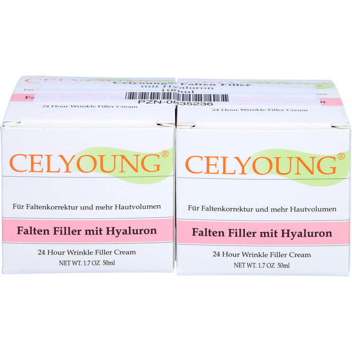 CELYOUNG Faltenfiller mit Hyaluron, 100 ml Crème