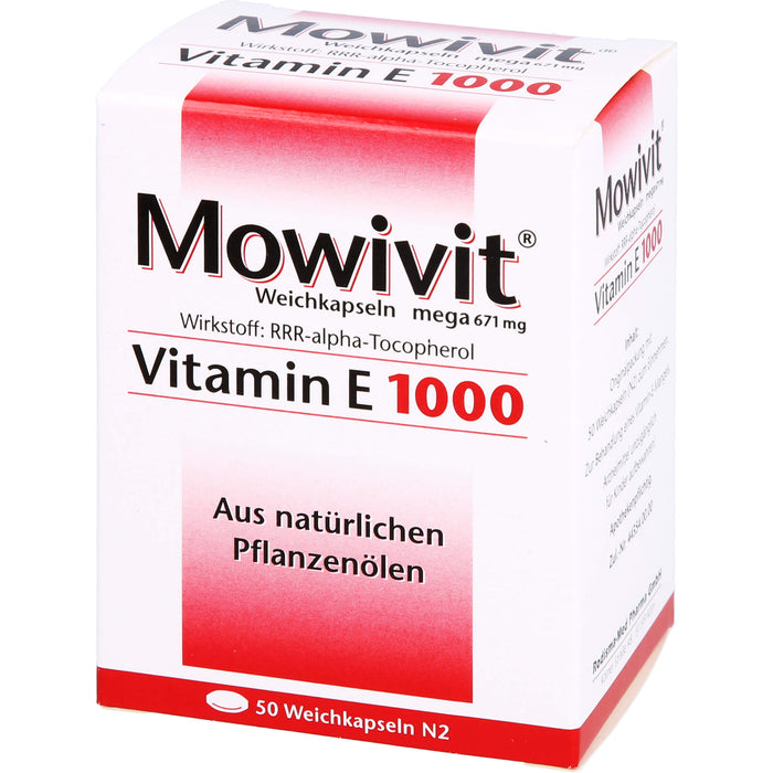 Mowivit mega Vitamin E 1000 Kapseln, 50 St. Kapseln