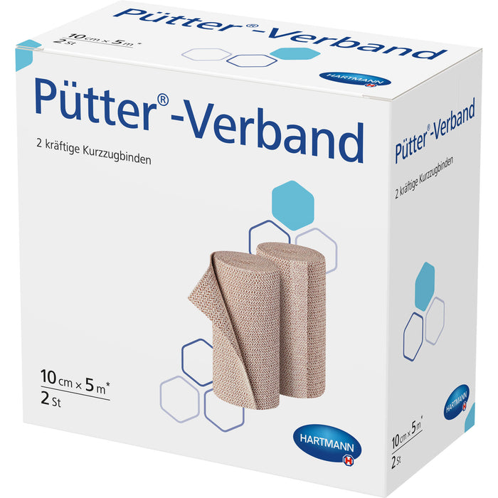 Pütter-Verband 10 cm x 5 m Kurzzugbinden, 2 pcs. Bandage