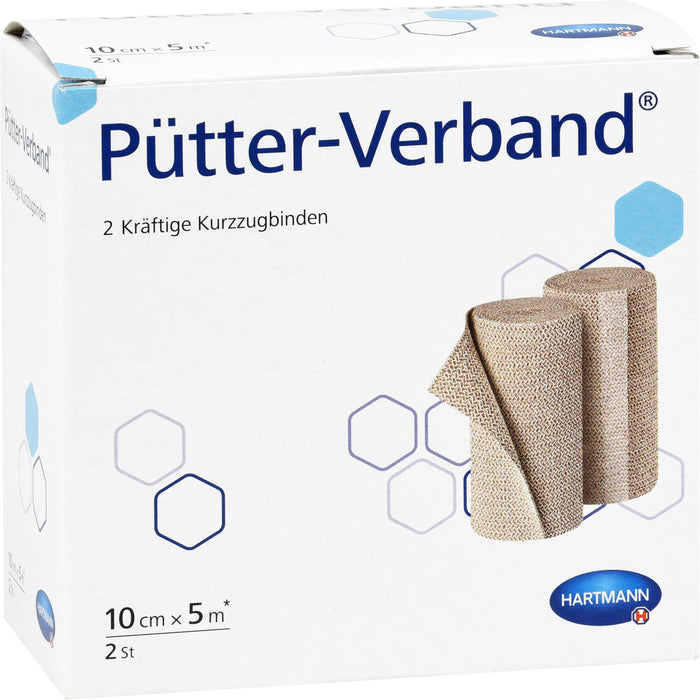 Pütter-Verband 10 cm x 5 m Kurzzugbinden, 2 pcs. Bandage