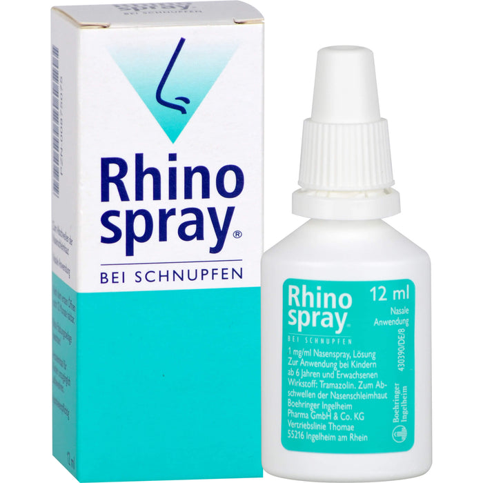 Rhinospray Nasenspray bei Schnupfen, 12 ml Solution