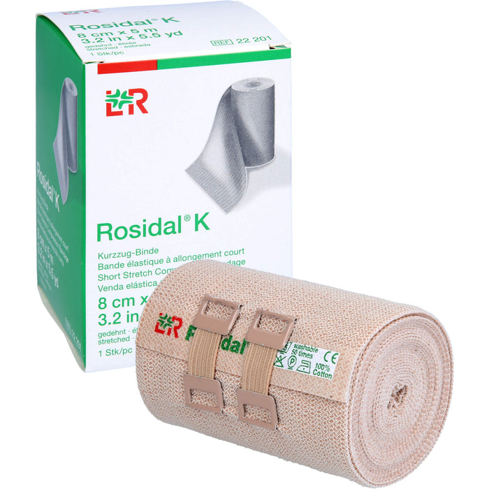 Rosidal K Kurzzug-Binde 8 cm x 5 m, 1 pc Bandage