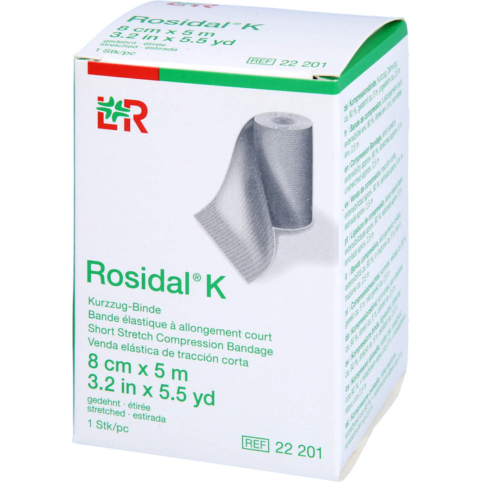 Rosidal K Kurzzug-Binde 8 cm x 5 m, 1 pcs. Bandage