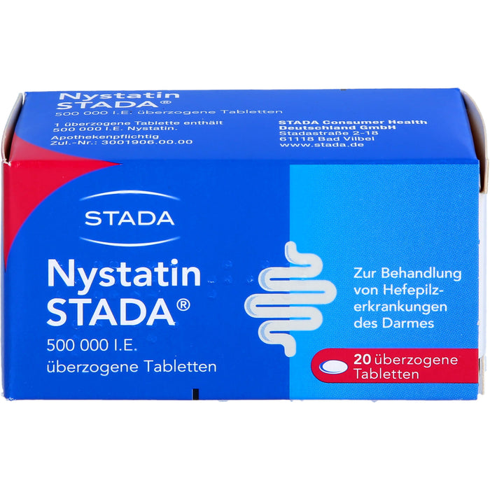 Nystatin STADA Tabletten bei Hefepilzerkrankungen des Darmes, 20 pc Tablettes