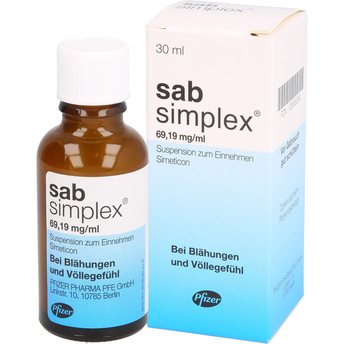 sab simplex Suspension bei Blähungen und Völlegefühl, 30 ml Lösung