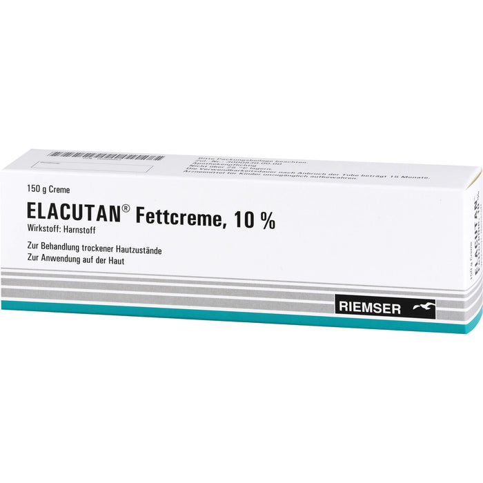 Elacutan Fettcreme 10 % zur Behandlung trockener Hautzustände, 150 g Cream