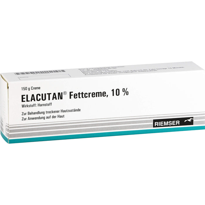 Elacutan Fettcreme 10 % zur Behandlung trockener Hautzustände, 150 g Crème