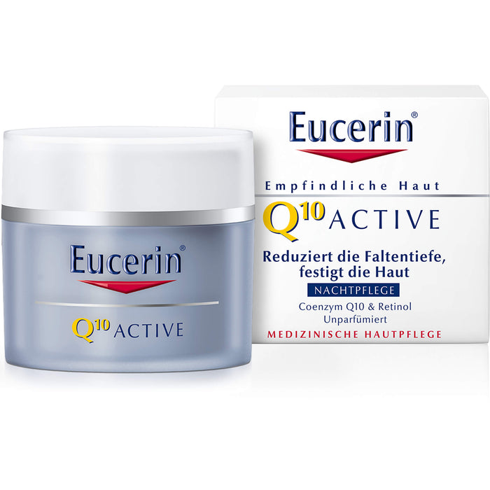 Eucerin Q10 Active Anti-Falten Nachtpflege Creme, 50 ml Cream