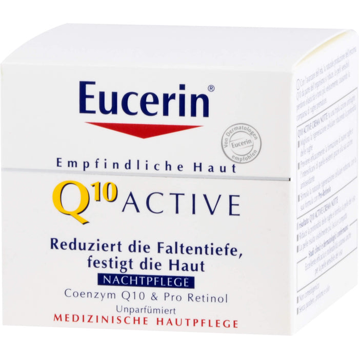 Eucerin Q10 Active Anti-Falten Nachtpflege Creme, 50 ml Crème