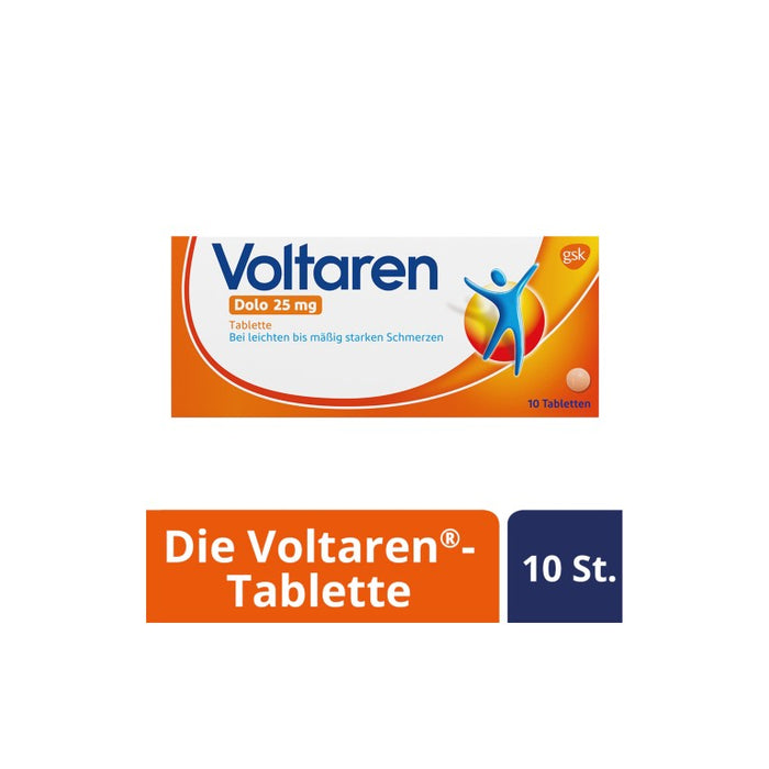 Voltaren Dolo 25 mg Tabletten, 10 pc Tablettes