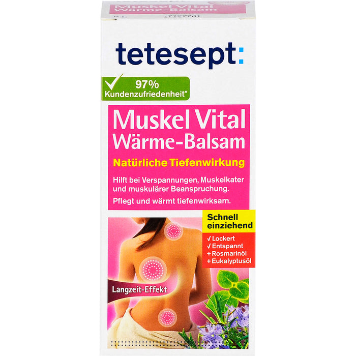 tetesept: Muskel Vital Wärme-Balsam schnell einziehend, 100 g Crème