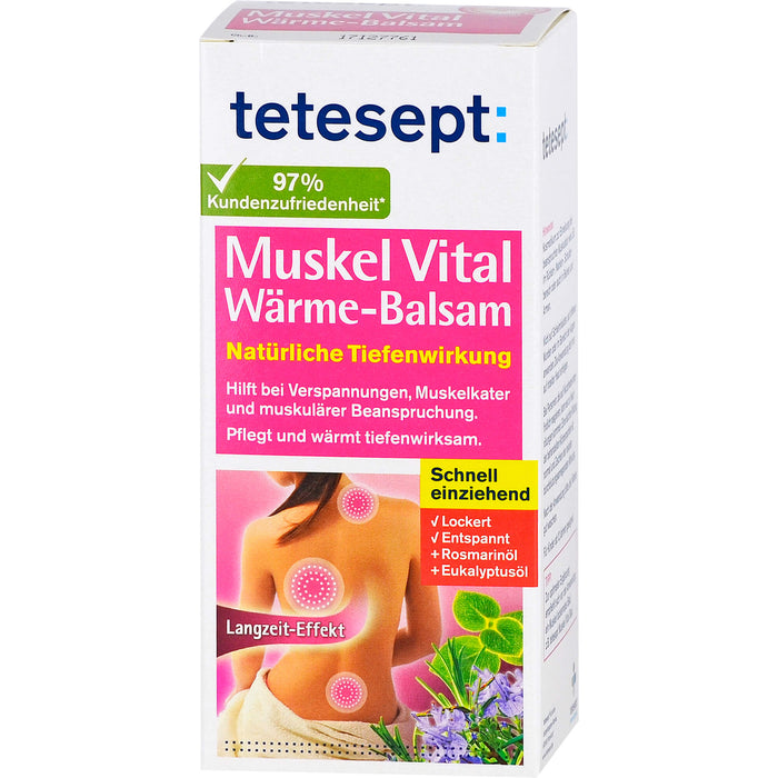 tetesept: Muskel Vital Wärme-Balsam schnell einziehend, 100 g Cream