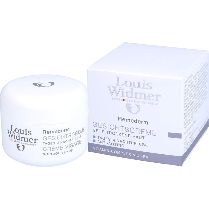 Louis Widmer Remederm Gesichtscreme Tages- und Nachtpflege, 50 ml Cream