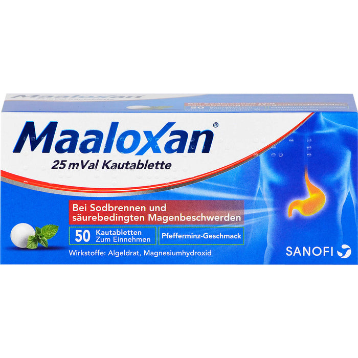 MAALOXAN 25 mVal Kautabletten, 50 St. Tabletten