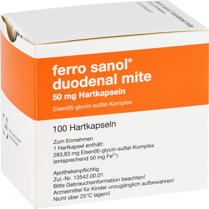 ferro sanol duodenal mite 50 mg Kapseln, 100 pc Capsules