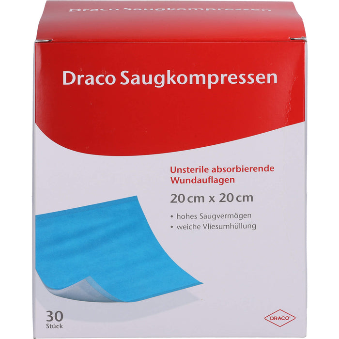 Saugkompressen unsteril 20x20cm Draco, 30 St KOM