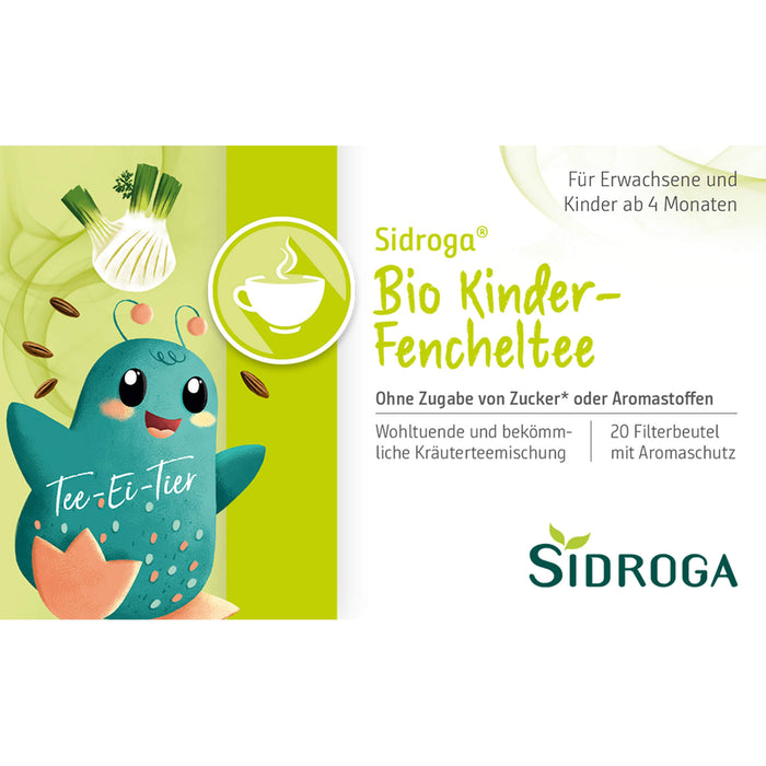 Sidroga Bio Kinder Fencheltee, 20 pcs. Filter bag