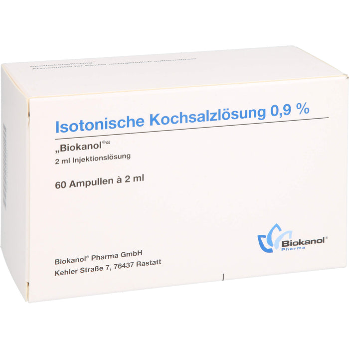 Isotonische Kochsalzlösung 0,9% Biokanol, 2 ml, 60X2 ml AMP