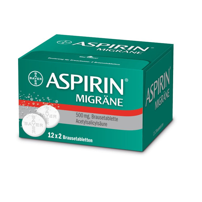 ASPIRIN Migräne Brausetabletten, 24 pcs. Tablets